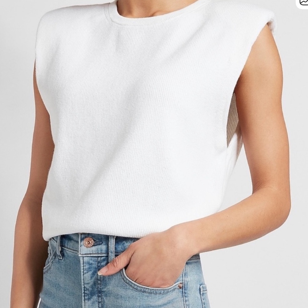 Express Padded Shoulder Knit Tank